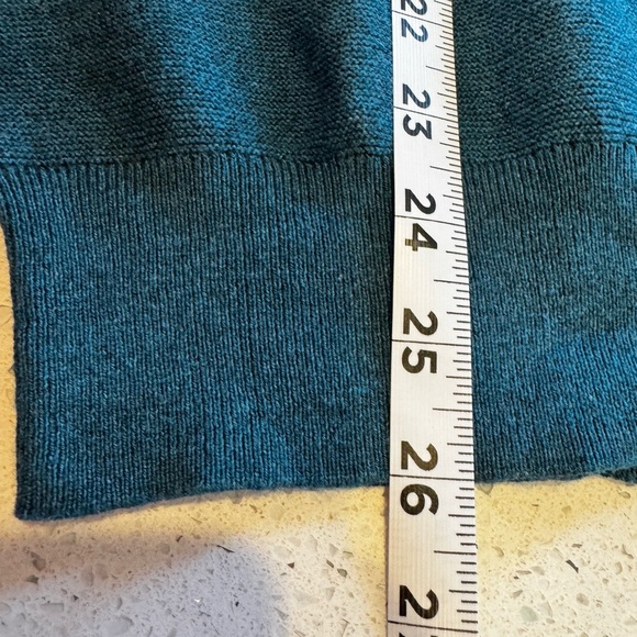 J.Crew Men’s Cotton Crewneck Sweater Teal Blue Green Size M NWT - Picture 5 of 10